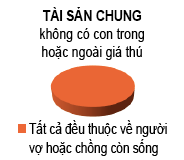 Tài sản chung khi Không có con nhưng người hôn phối còn sống Tài sản chung khi Không có con nhưng người hôn phối còn sống